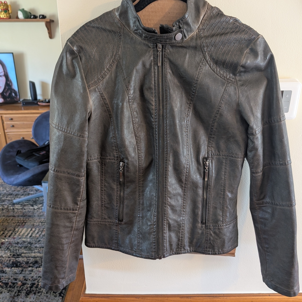 Women's Black Leather Jacket